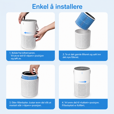 Slik bytter du filter på Clean X K805